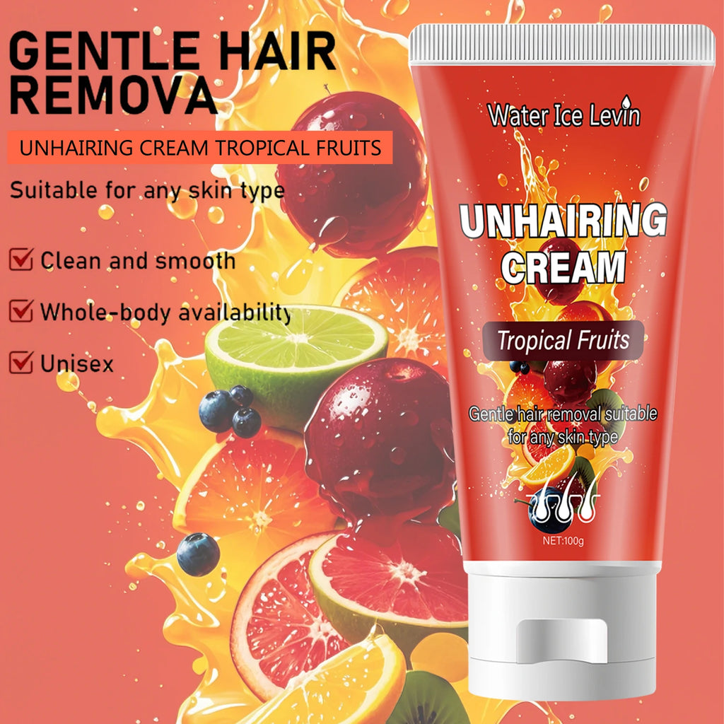 Tropical Fruits Hair Removal Cream Gentle Depilatory for Sensitive Skin