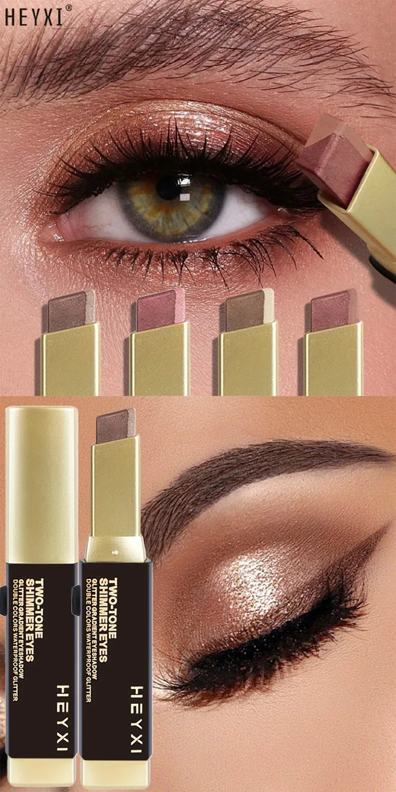 Dual Tone Eyeshadow Stick Gradient Shimmer Makeup Pen