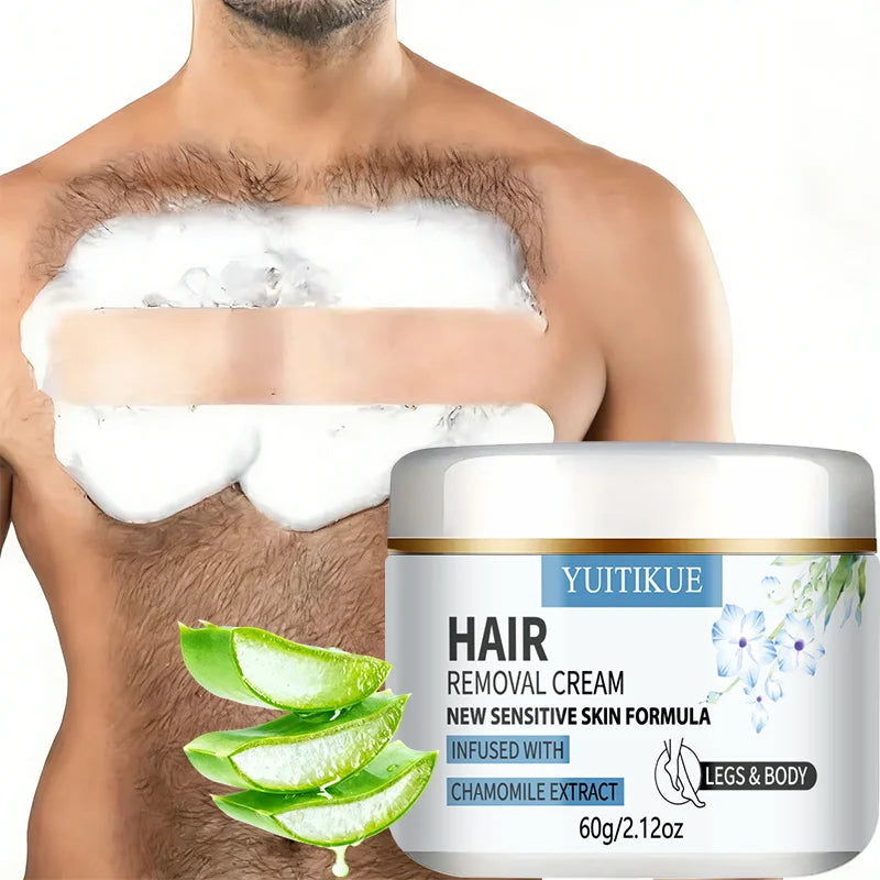 YUITIKUE Hair Removal Cream 60g Sensitive Skin Formula for Body