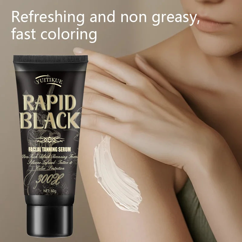YUITIKUE Rapid Black Self-Tanning Bronzing Cream for Face and Body - 7