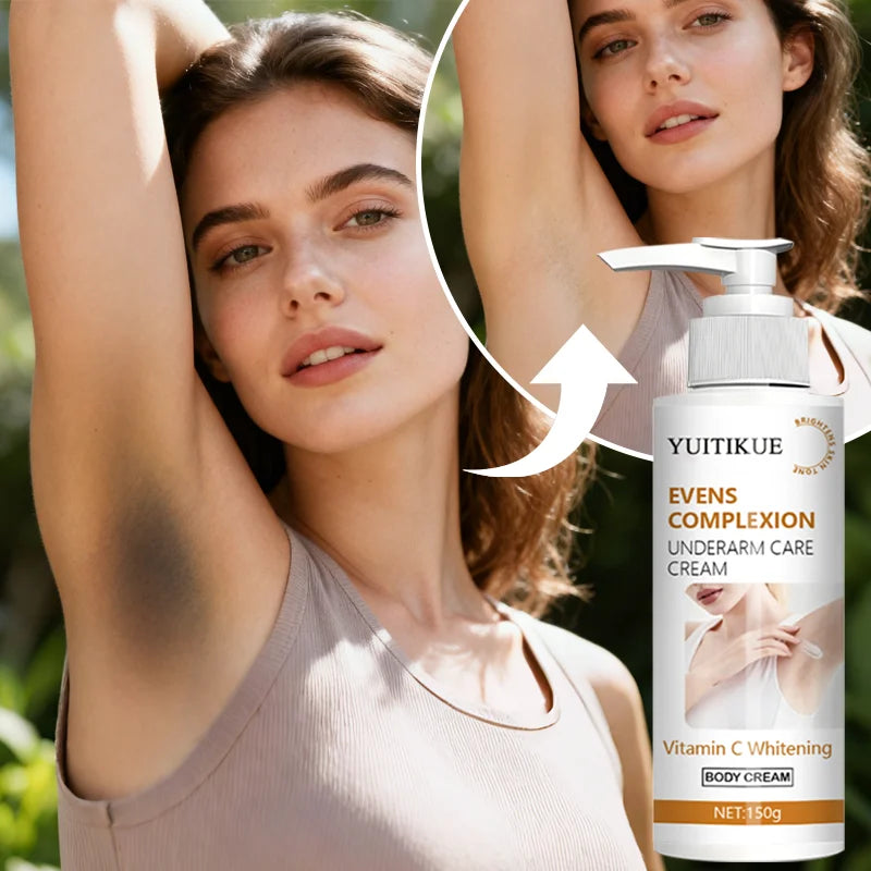 YUITIKUE Underarm Brightening Cream Dark Spot Corrector Vitamin C 150g - 1