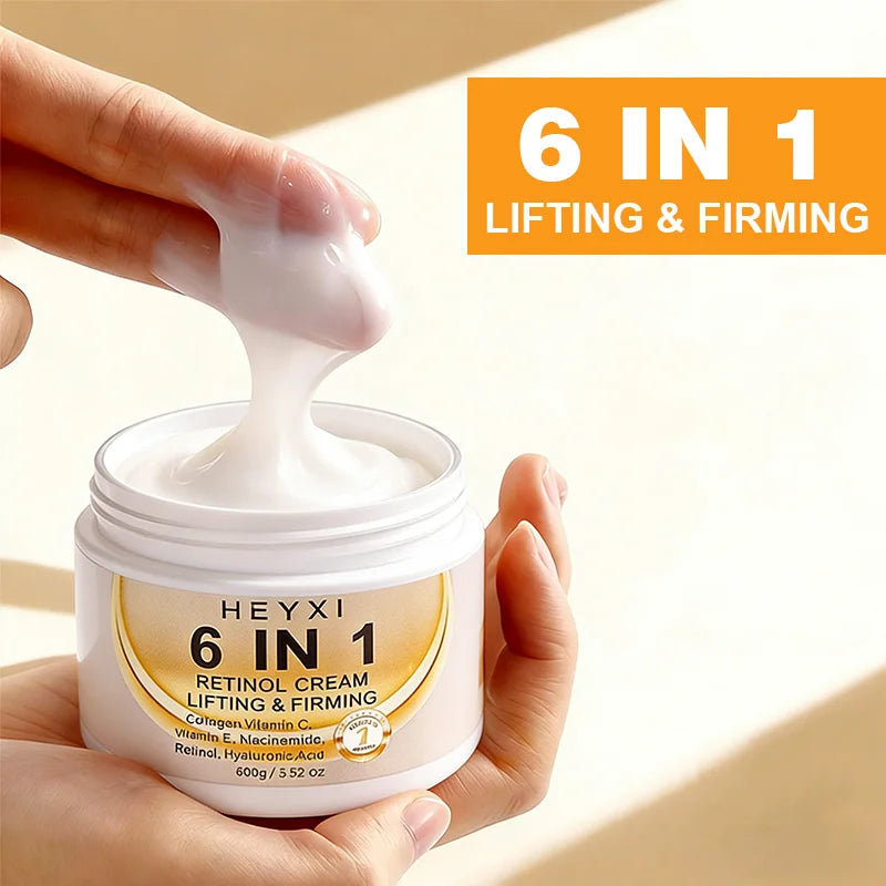 Heyxi 6-in-1 Retinol Face Cream Anti-Aging Moisturizer and Firming Lotion