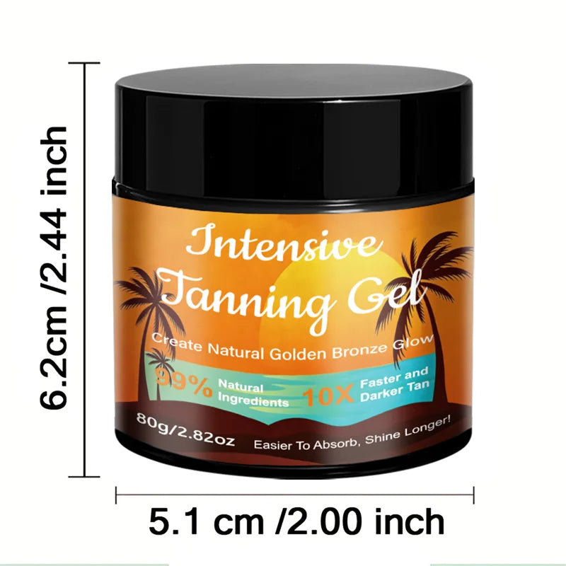 YUITIKUE Intensive Tanning Gel Natural Bronzer for Golden Bronze Glow