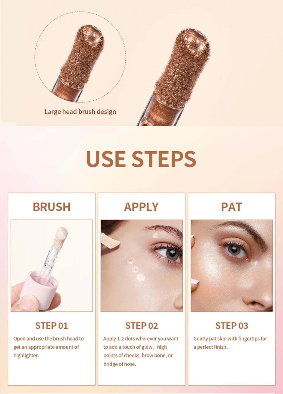 Liquid Highlighter for Radiant Glow and Natural Skin Brightening