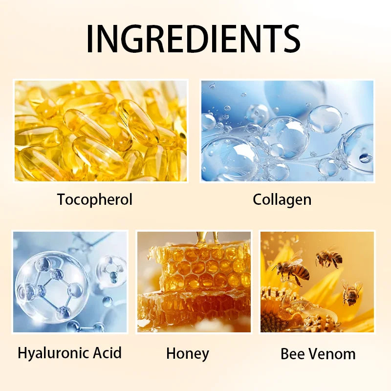 Bee Venom Instant Facial Lifting Cream Anti Aging Firming Moisturizer