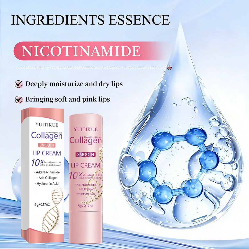 10X Collagen Lip Cream Moisturizing Hyaluronic Acid Lip Balm Treatment