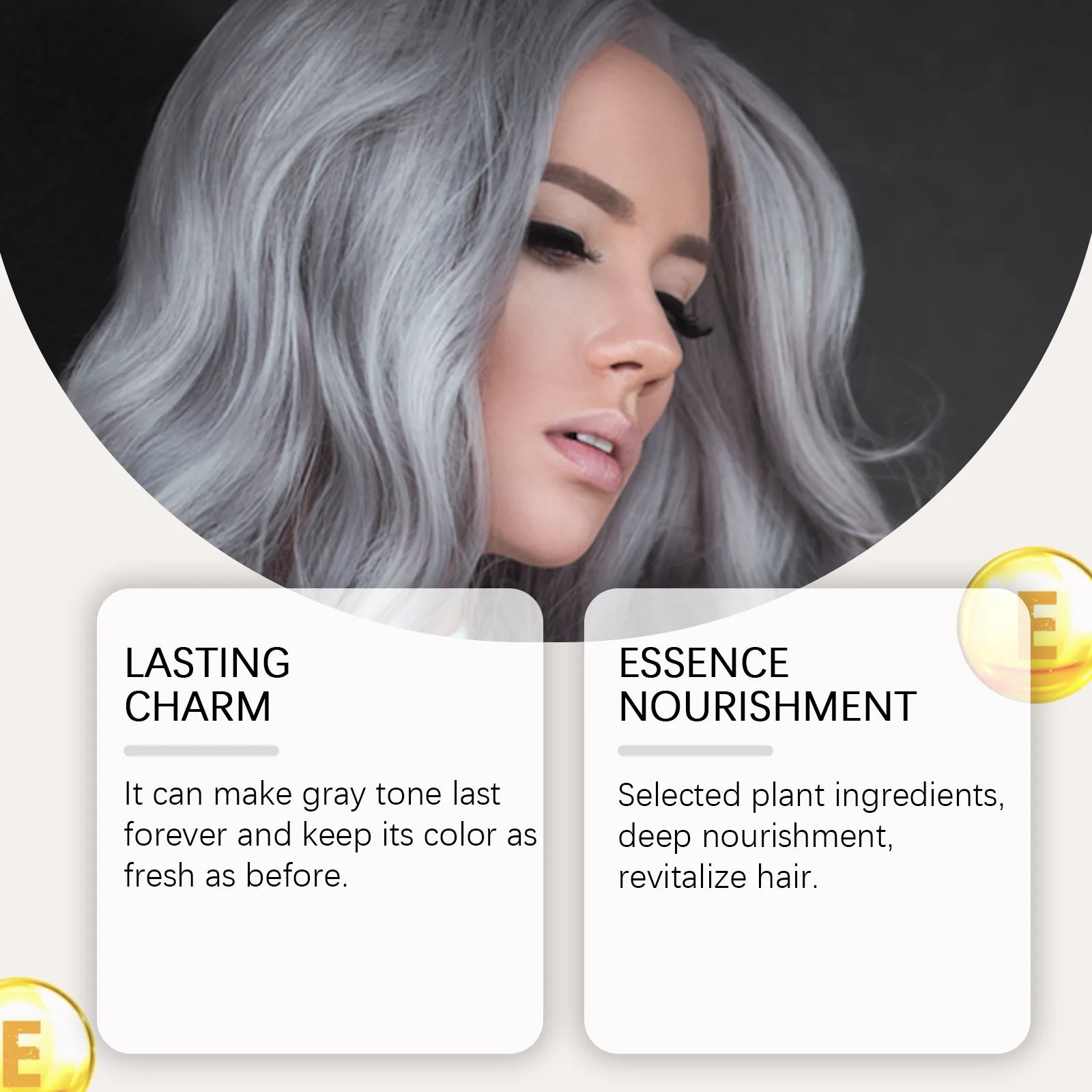 30ml Temporary Silver Hair Color Spray Washable Tint
