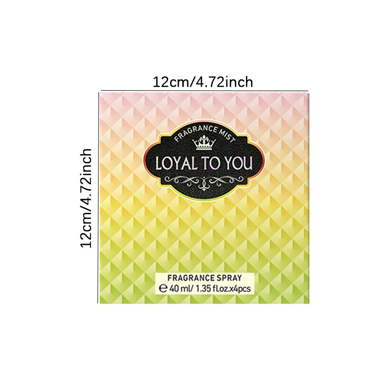 4 Piece Fragrance Spray Set Unisex Long Lasting Perfume Mist Collection - 4