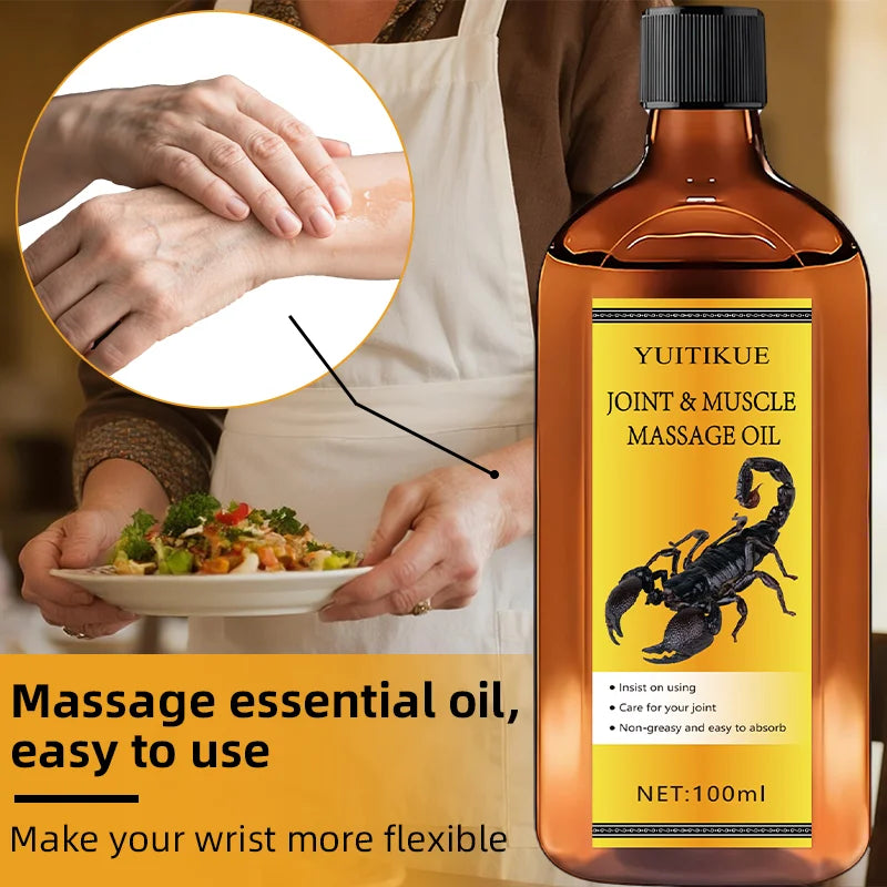YUITIKUE Joint and Muscle Massage Oil 100ml Relief Cream