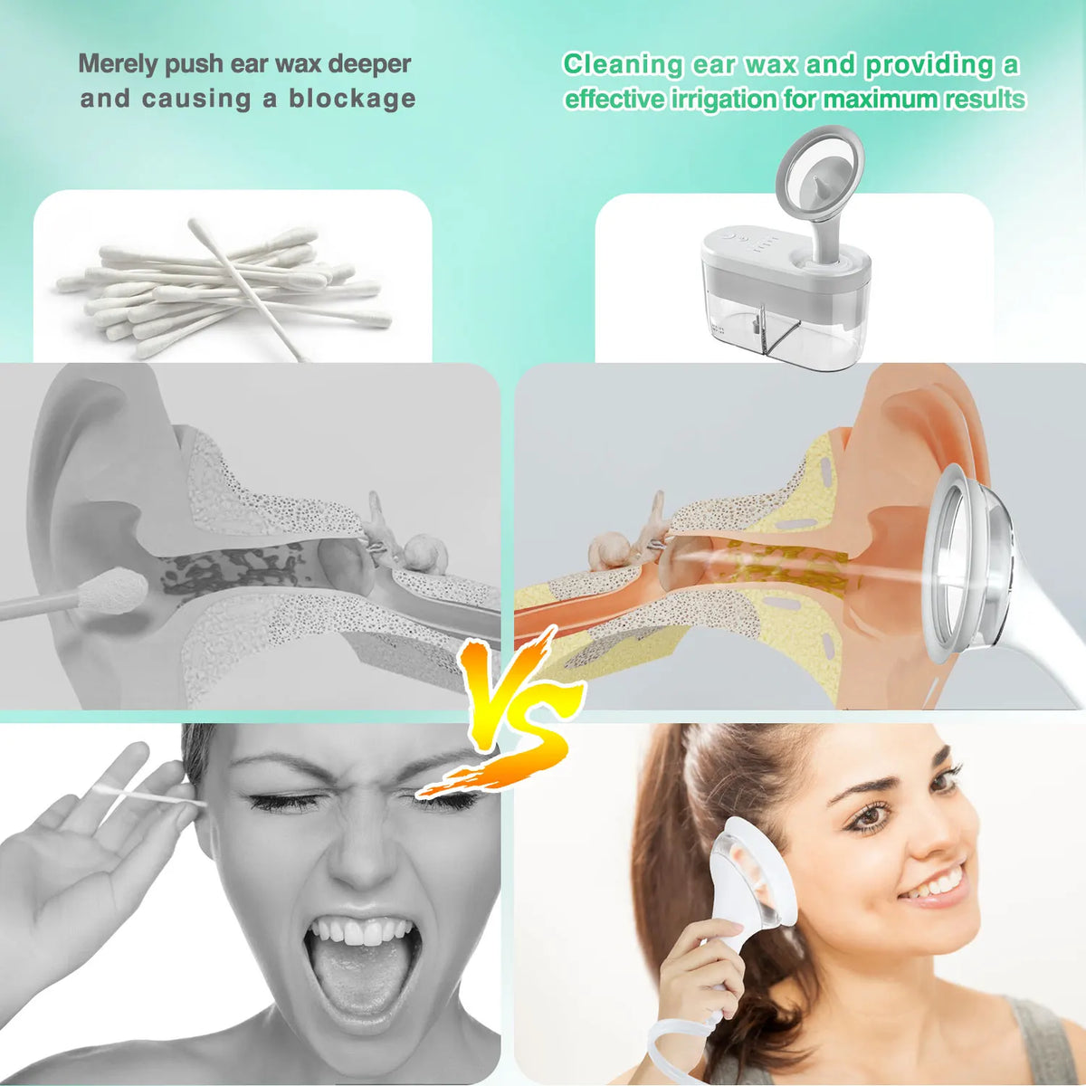 Electric Ear Wax Removal Irrigation System for Adults and Kids