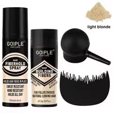 Hair Building Fibers and Spray Thickening Set 4 Piece Kit