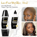 Lace Wig Glue Adhesive and Remover Set with Dual Ended Applicator