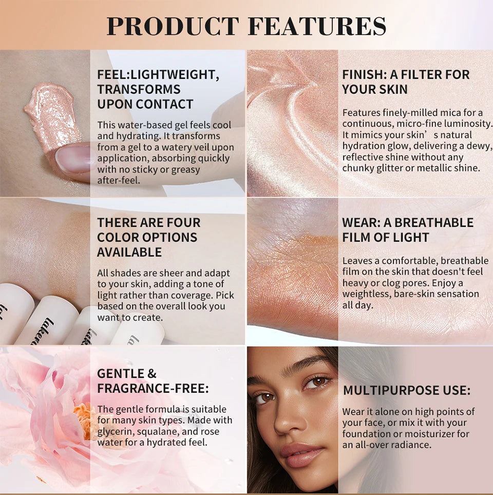 Luminous Dewy Gel Highlighter and Face Primer