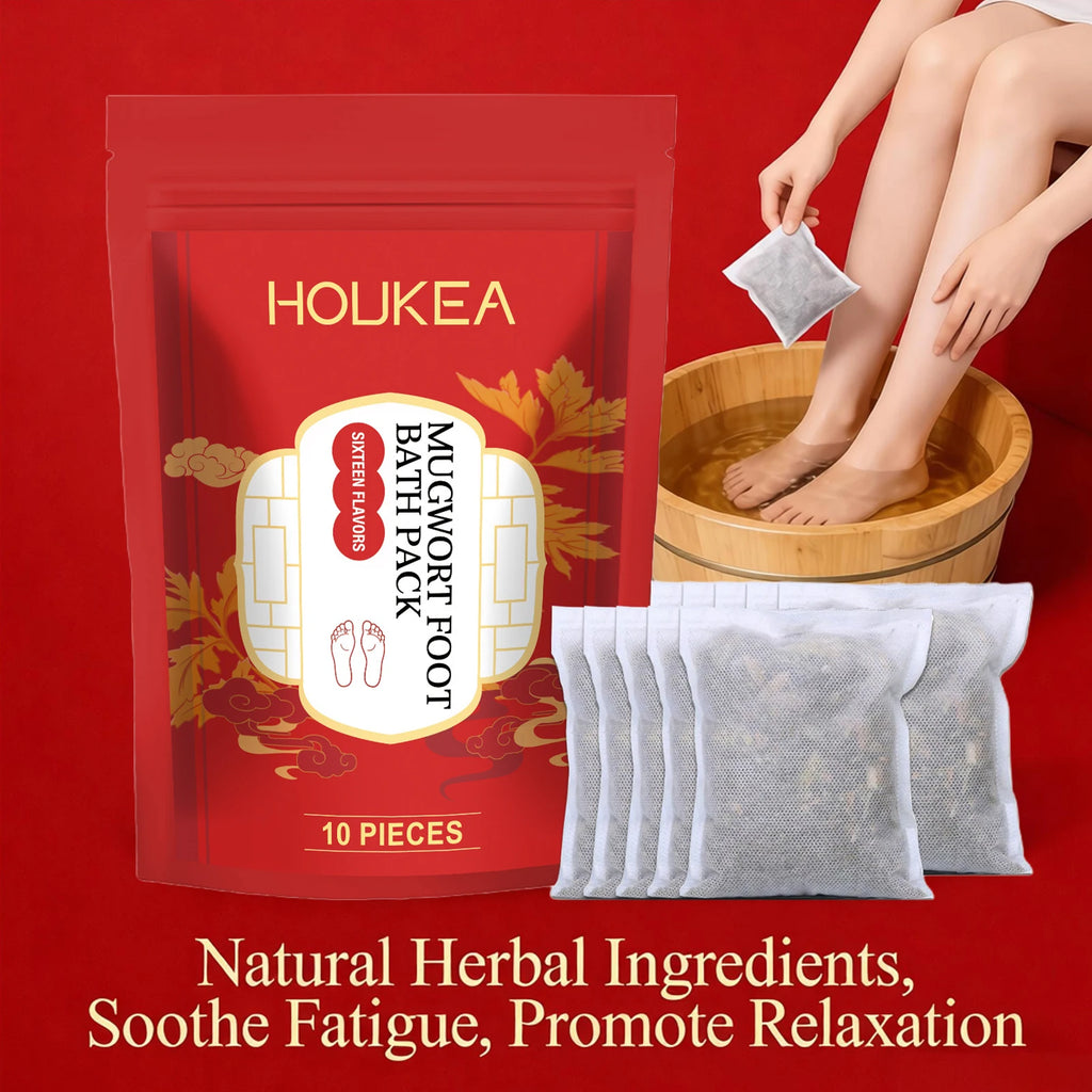 Herbal Mugwort Foot Bath Soak for Relaxation and Sleep