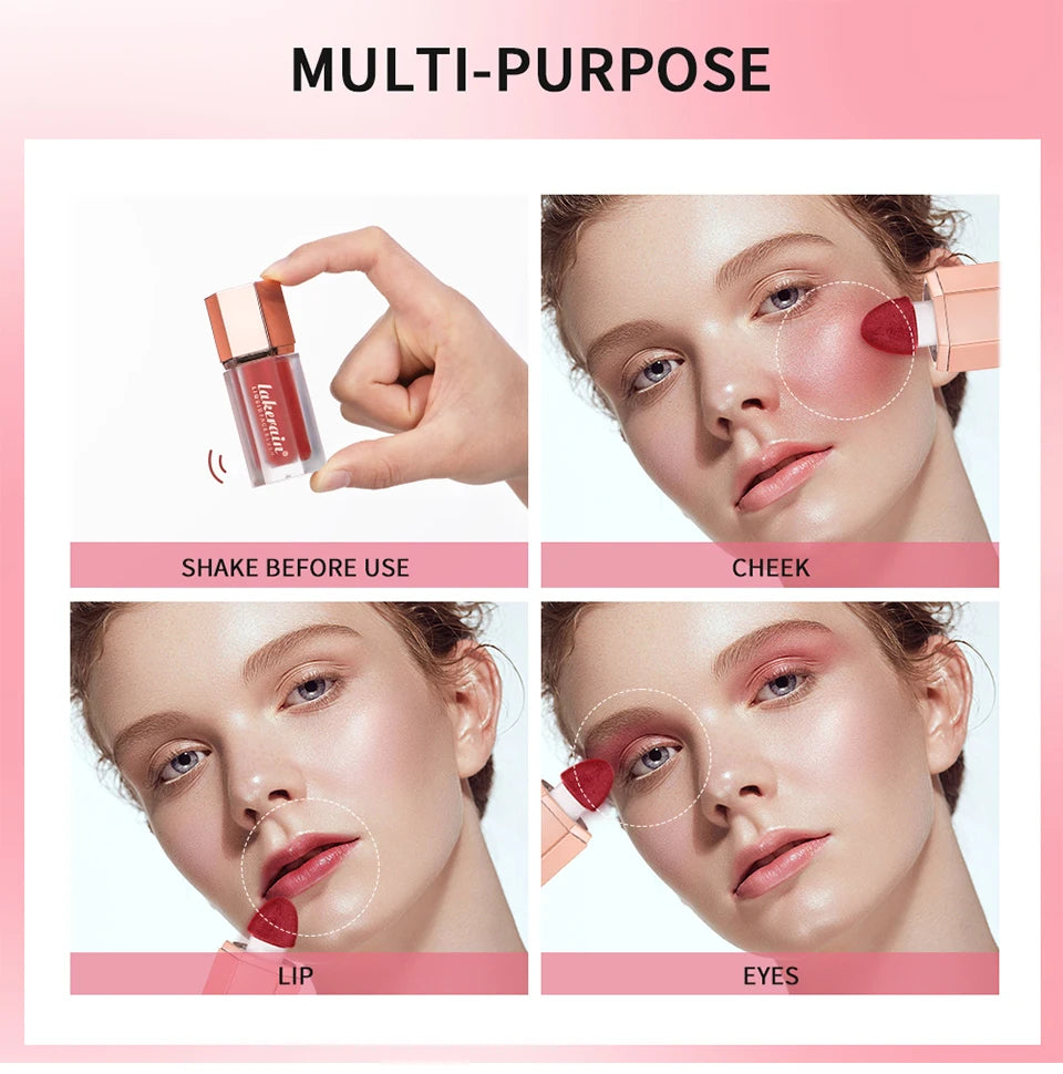 Waterproof Matte Liquid Blush with Built-in Applicator - 13