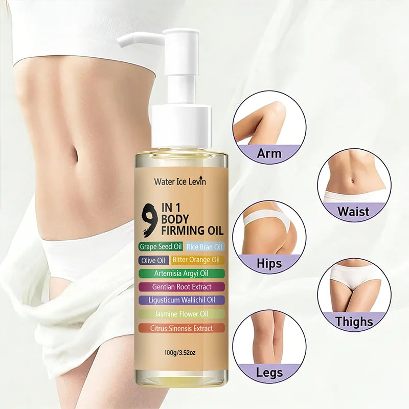 9-in-1 Body Firming Oil Natural Herbal Toning and Moisturizing Treatment