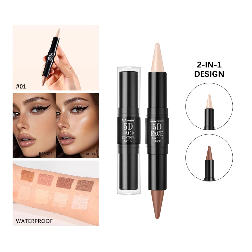 Dual-Ended Cream Contour and Highlighter Stick