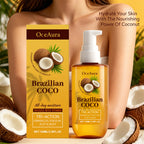 Coconut Firming Body Oil for Skin Hydration and Elasticity
