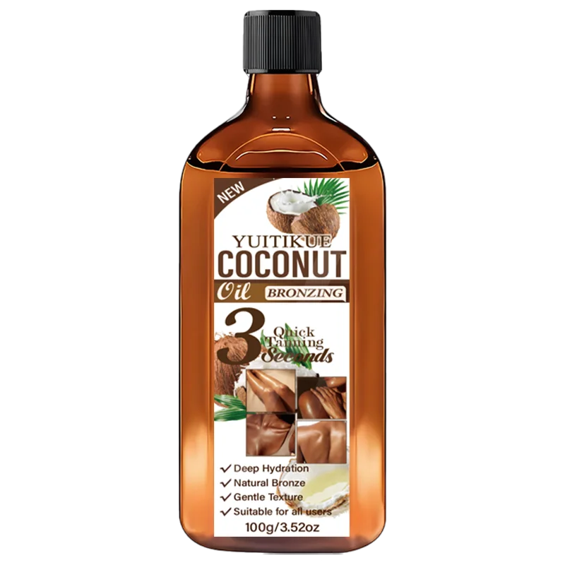 Coconut Bronzing Tanning Oil for Face and Body 100g