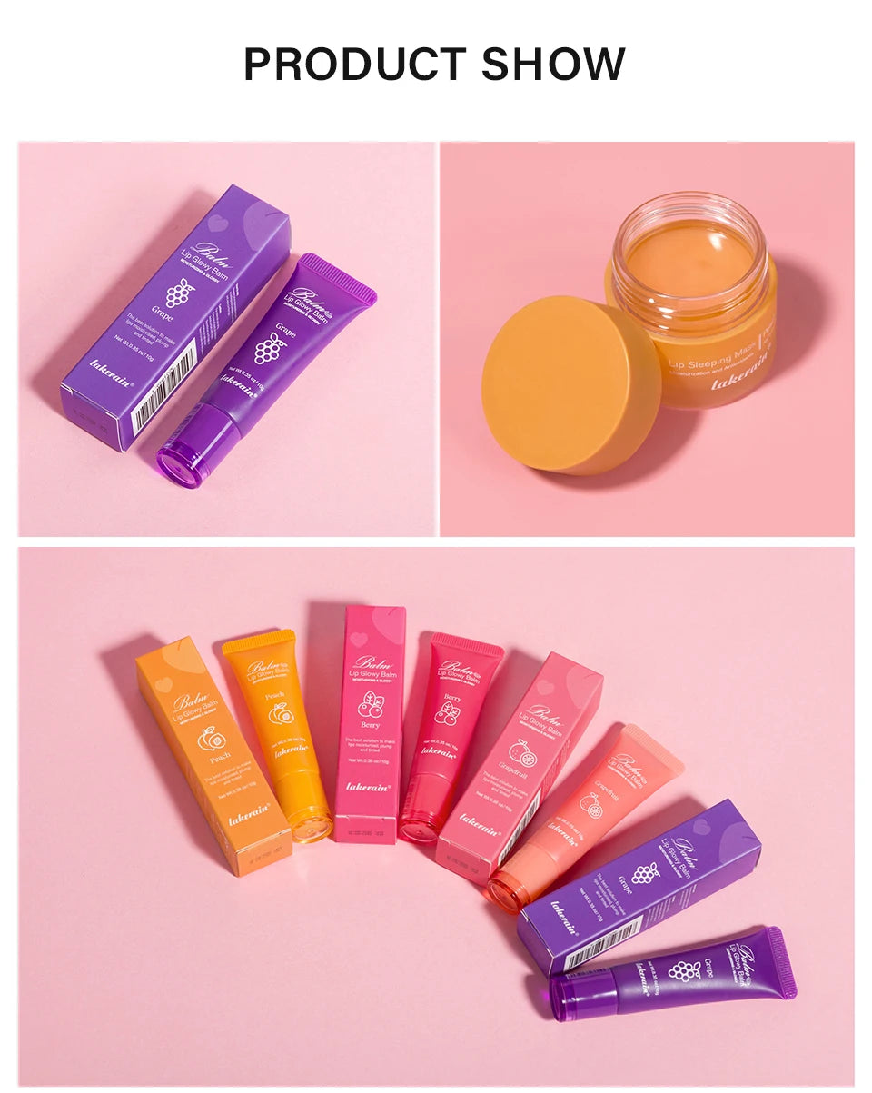 Moisturizing Lip Balm and Sleeping Mask Set - 16