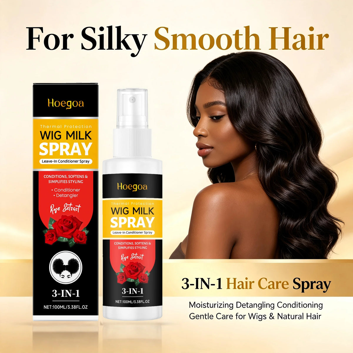 3-in-1 Leave-In Wig Conditioning and Detangling Spray