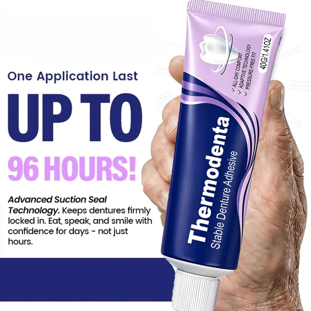 Thermoplastic Denture Adhesive Gel for Comfortable Secure Fit