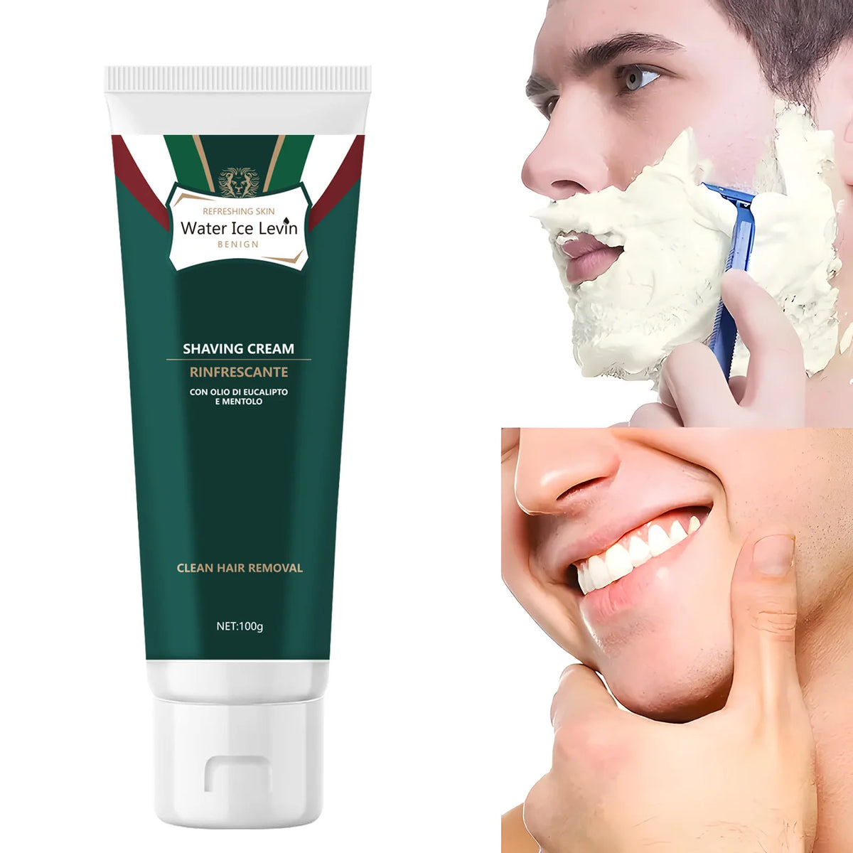 Water Ice Levin Hair Removal Cream for Men Gentle Shaving Gel