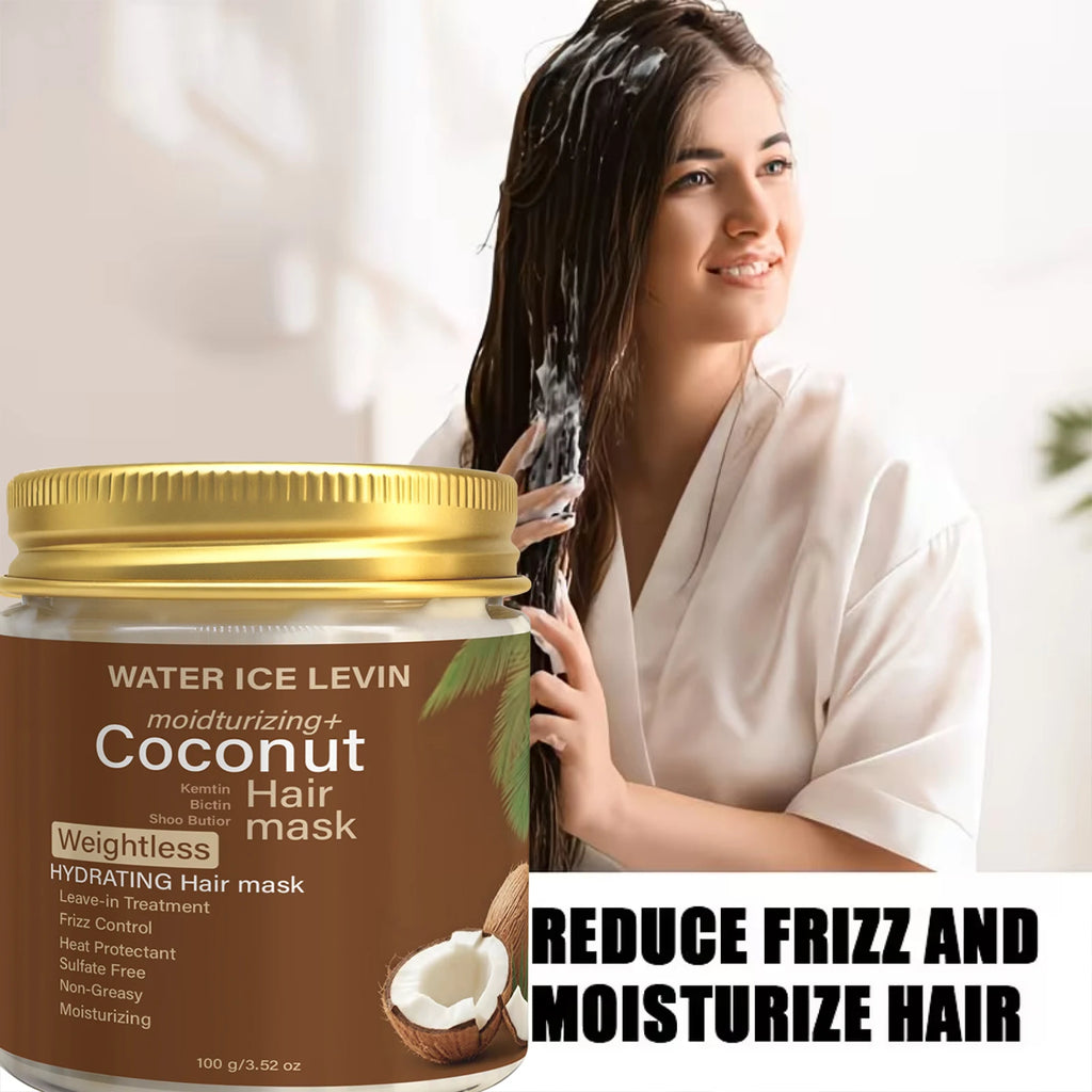Coconut Oil Hair Mask Moisturizing Heat Protectant Treatment 100g