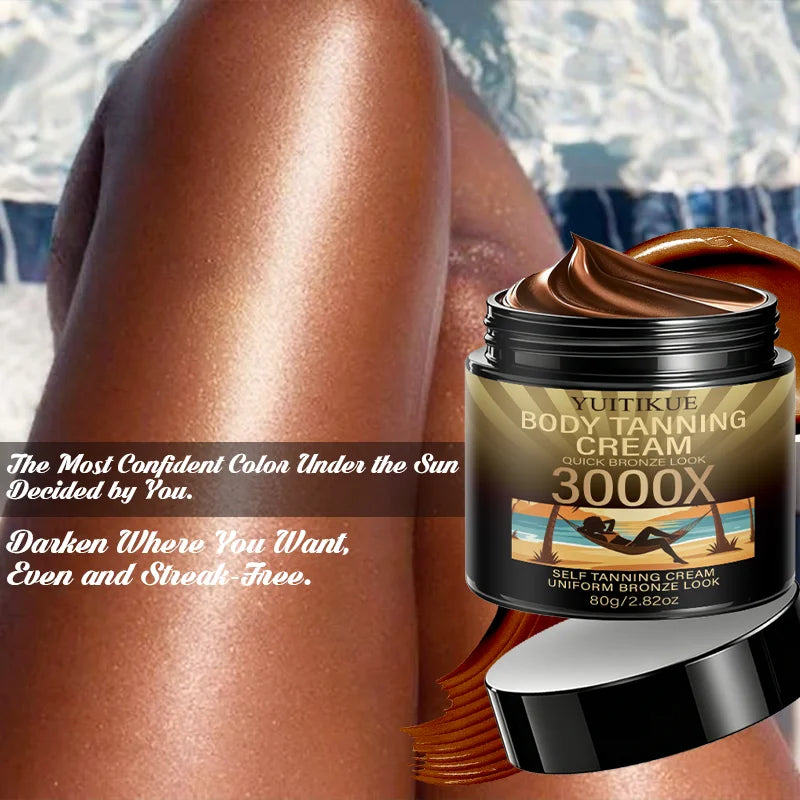 YUITIKUE 3000X Body Tanning Cream Self Tanner Bronzer 80g