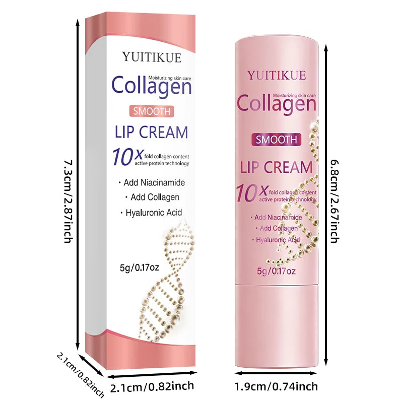 10X Collagen Lip Cream Moisturizing Hyaluronic Acid Lip Balm Treatment