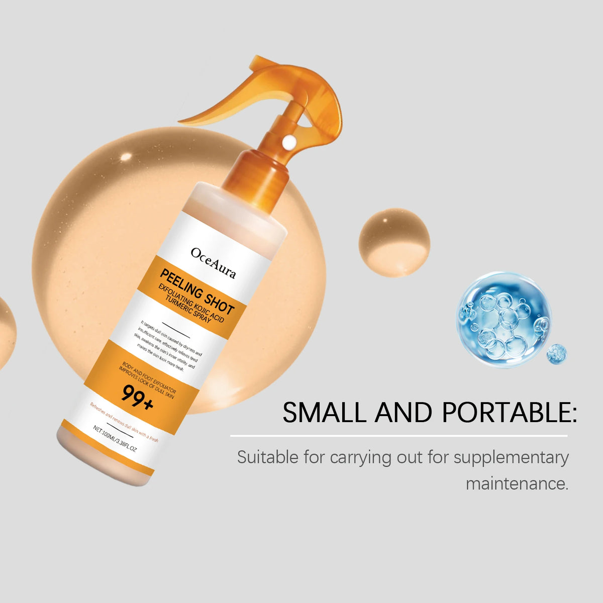 Exfoliating Brightening Spray for Body and Feet