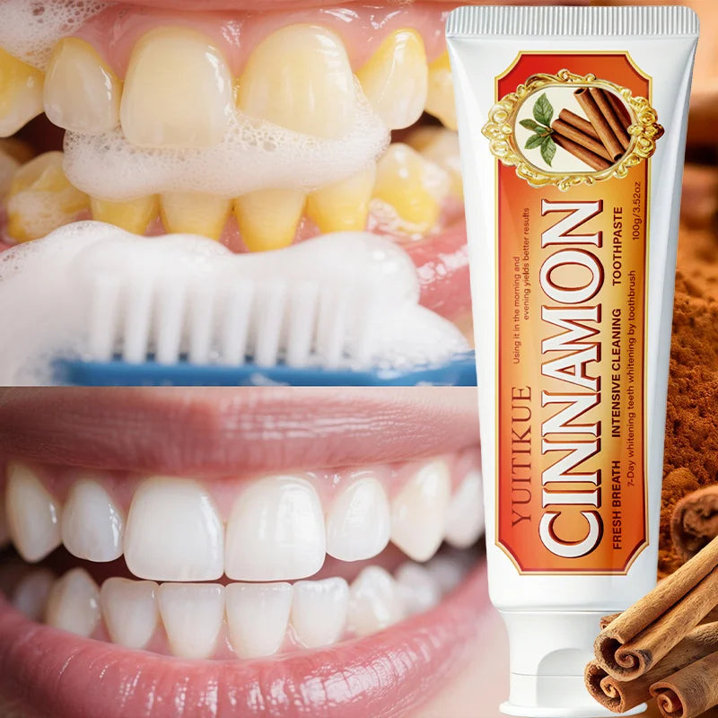 YUITIKUE Cinnamon Toothpaste Natural Teeth Whitening and Gum Care 100g