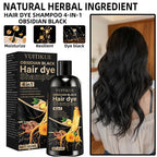 4-in-1 Obsidian Black Hair Dye Shampoo 100ml