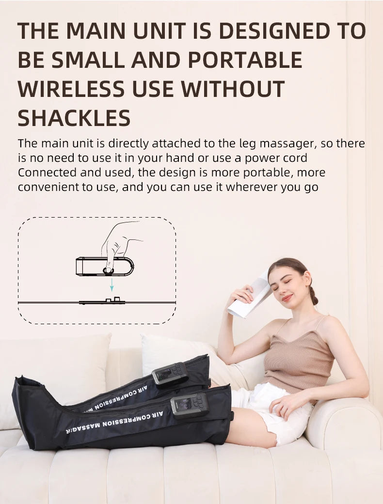 Full Leg Air Compression Massager for Recovery and Circulation