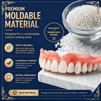 Custom Moldable Cosmetic Denture Set for Temporary Smile