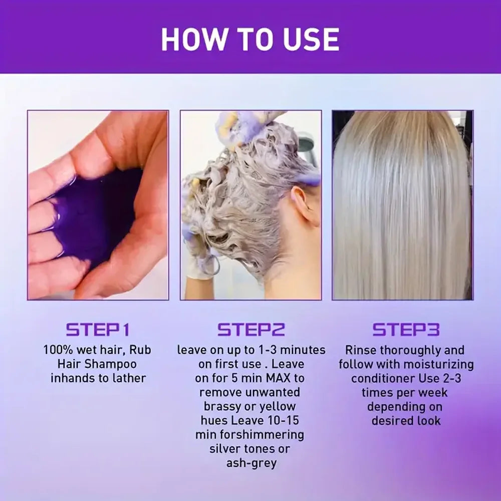 Purple Hair Mask for Blonde Hair Toner and Deep Conditioning Treatment