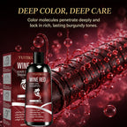 100ml Wine Red Hair Dye Shampoo Moisturizing Color Lock