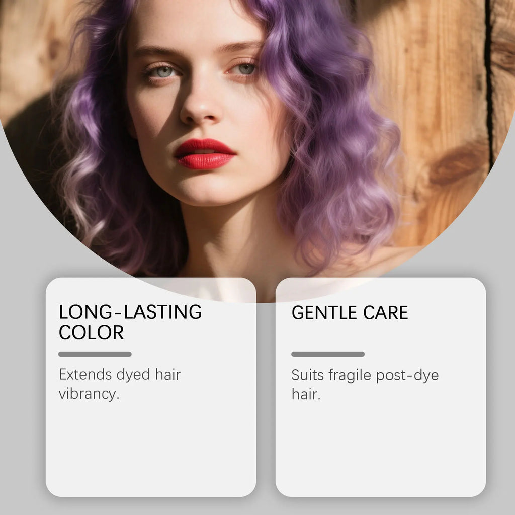 Purple Color Booster Shampoo Semi Permanent Hair Dye and Toning Wash
