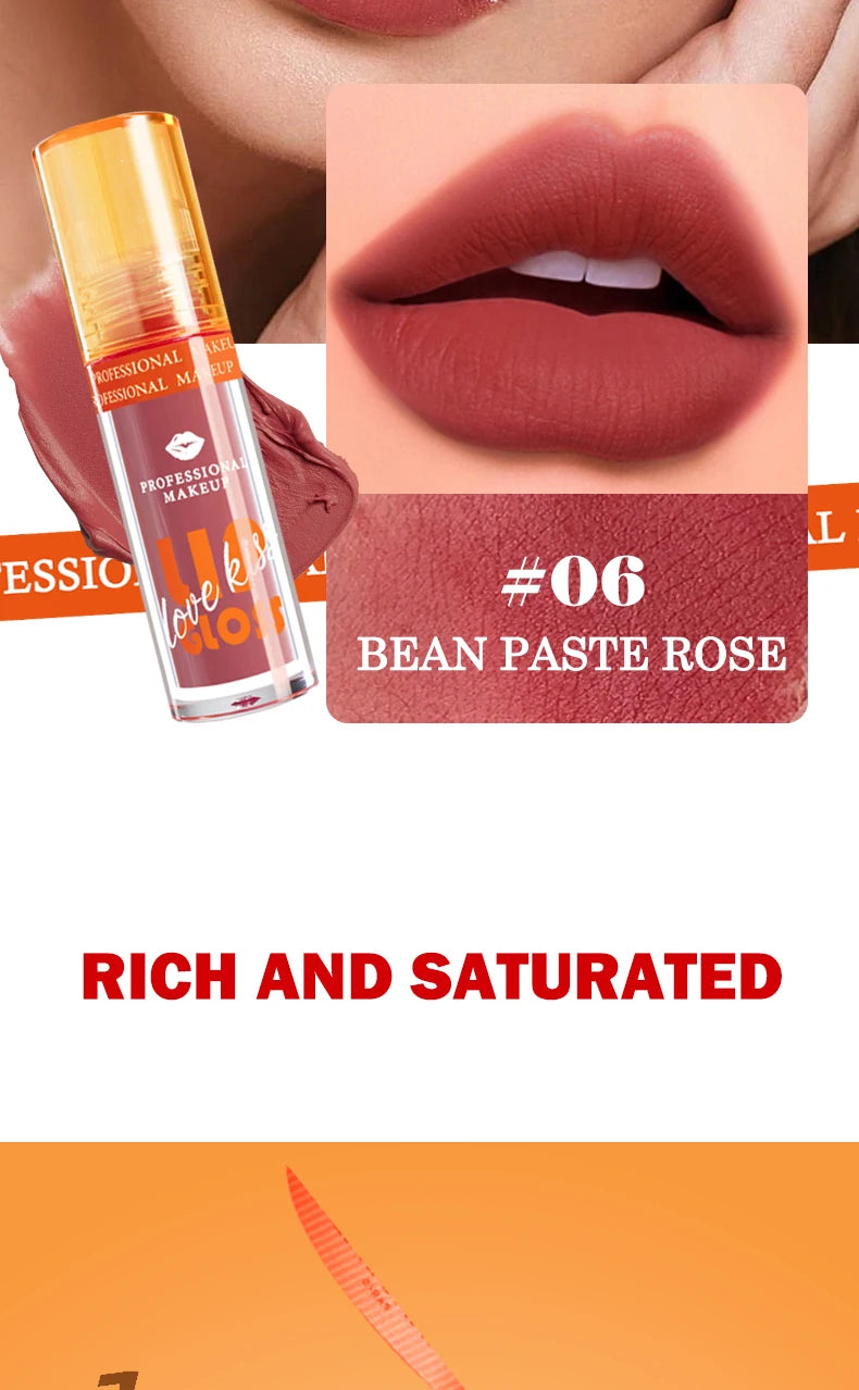 Matte Lip Gloss Waterproof Long Lasting Liquid Lipstick Berry Shades