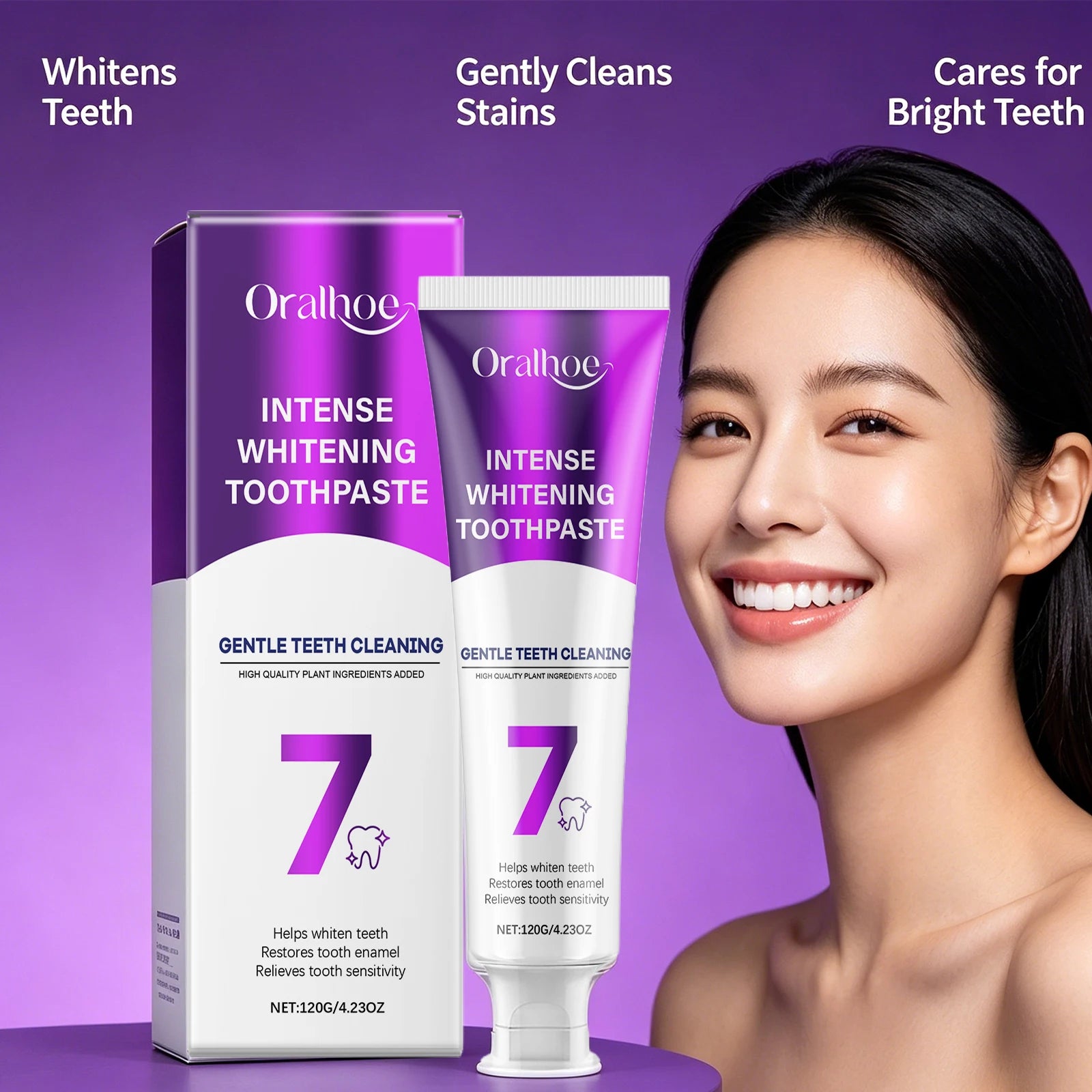 Intense Whitening Toothpaste for Stain Removal and Sensitive Teeth - 6