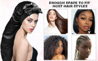 Extra Large Silk Satin Sleep Bonnet with Elastic Hair Band