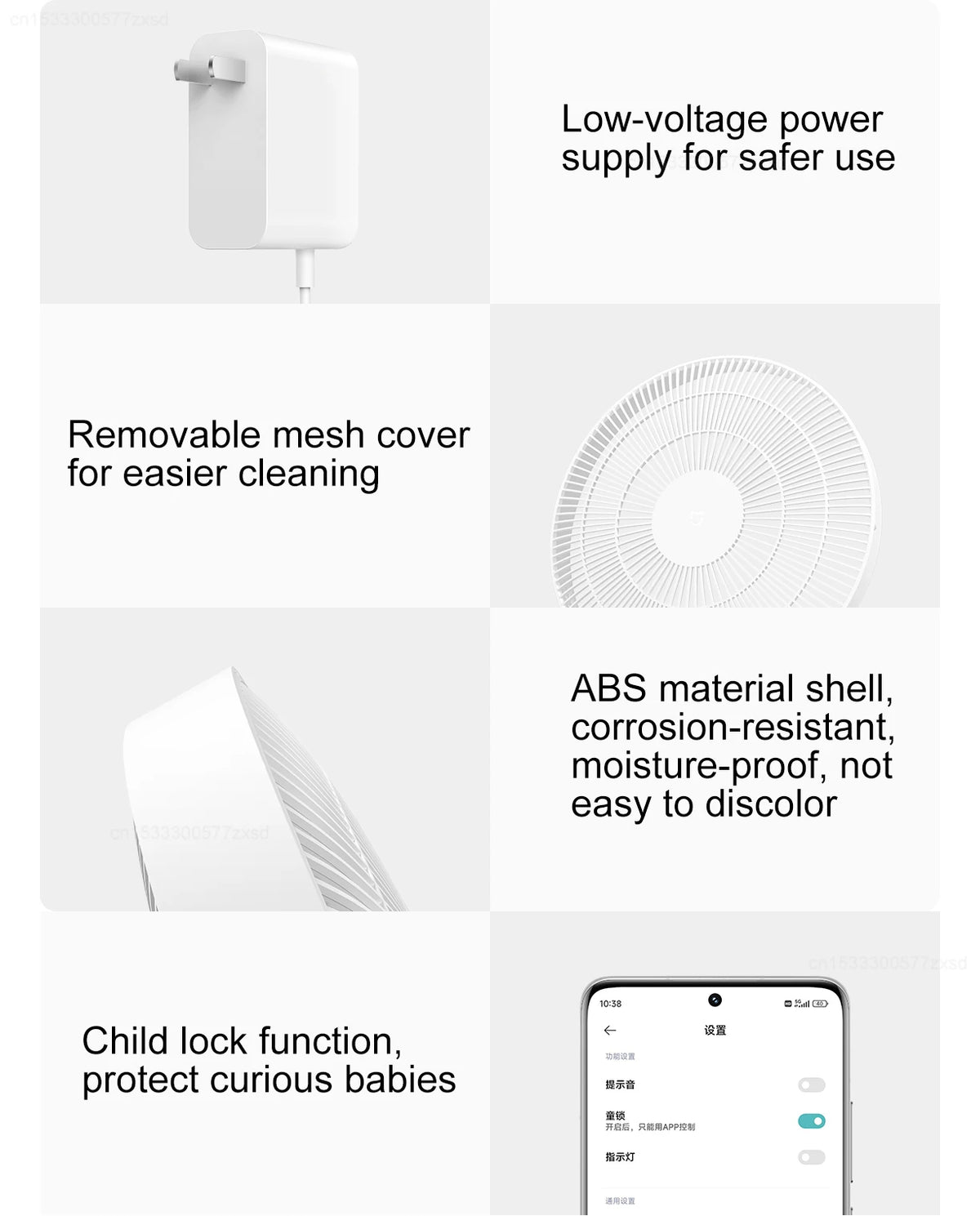 Mijia Smart DC Inverter Floor Fan Pro Ultra Thin Portable Pedestal Fan