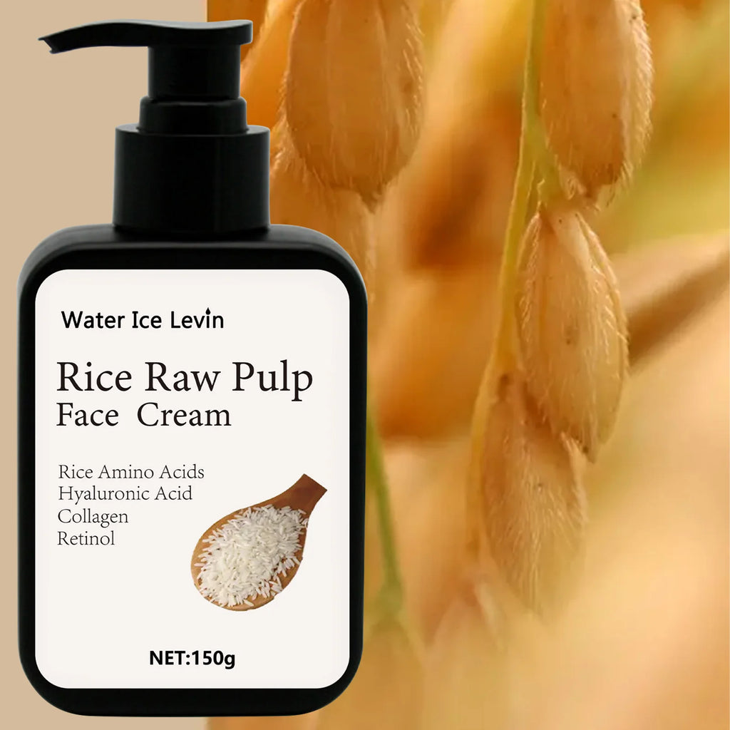 Water Ice Levin Rice Raw Pulp Face Cream Dark Spot Corrector Moisturizer