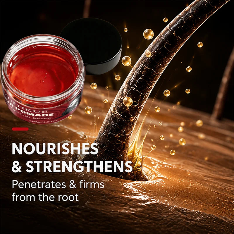 YUITIKUE Men Hair Styling Pomade Hard Hold Long Lasting Shine Wax
