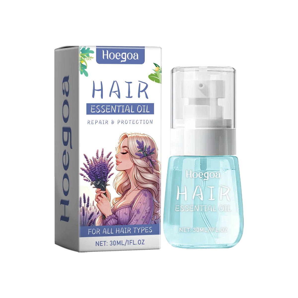Lavender Hair Repair Oil for Frizz Control and Scalp Nourishment