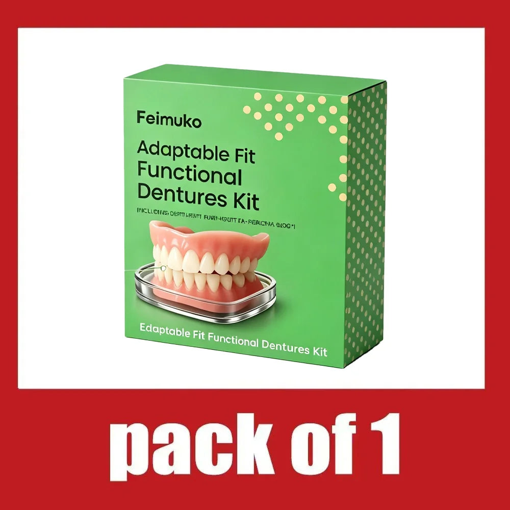 Snap-On Silicone Cosmetic Dentures for Instant Realistic Smile