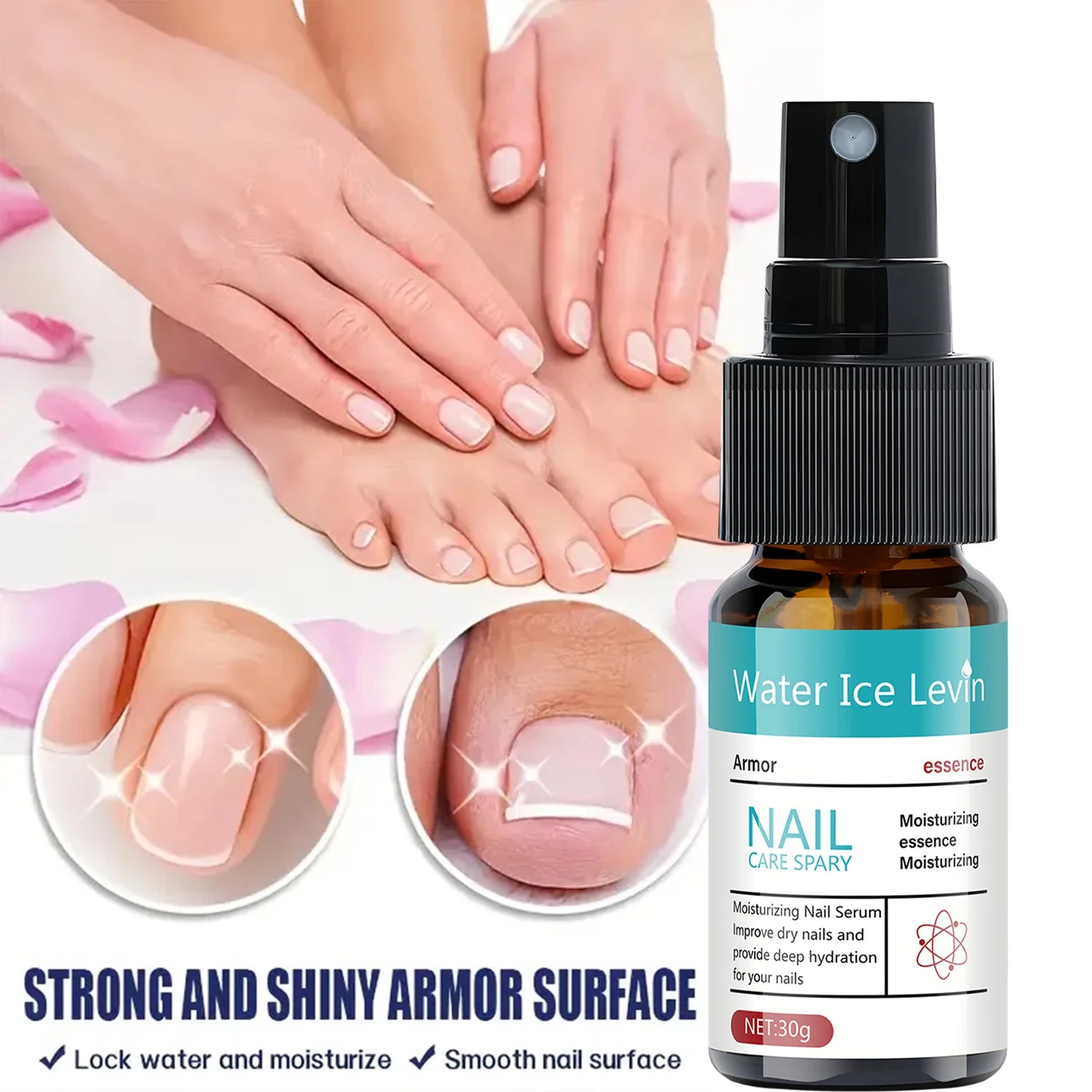 Winter Nail Care Spray Moisturizing Serum for Brittle Nails - 2