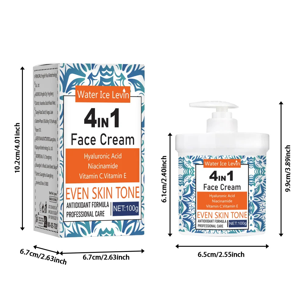 4-in-1 Facial Moisturizer Cream with Hyaluronic Acid and Niacinamide - 2