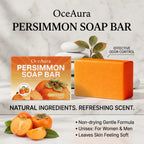 Natural Persimmon Deodorizing Soap Bar for Body Odor