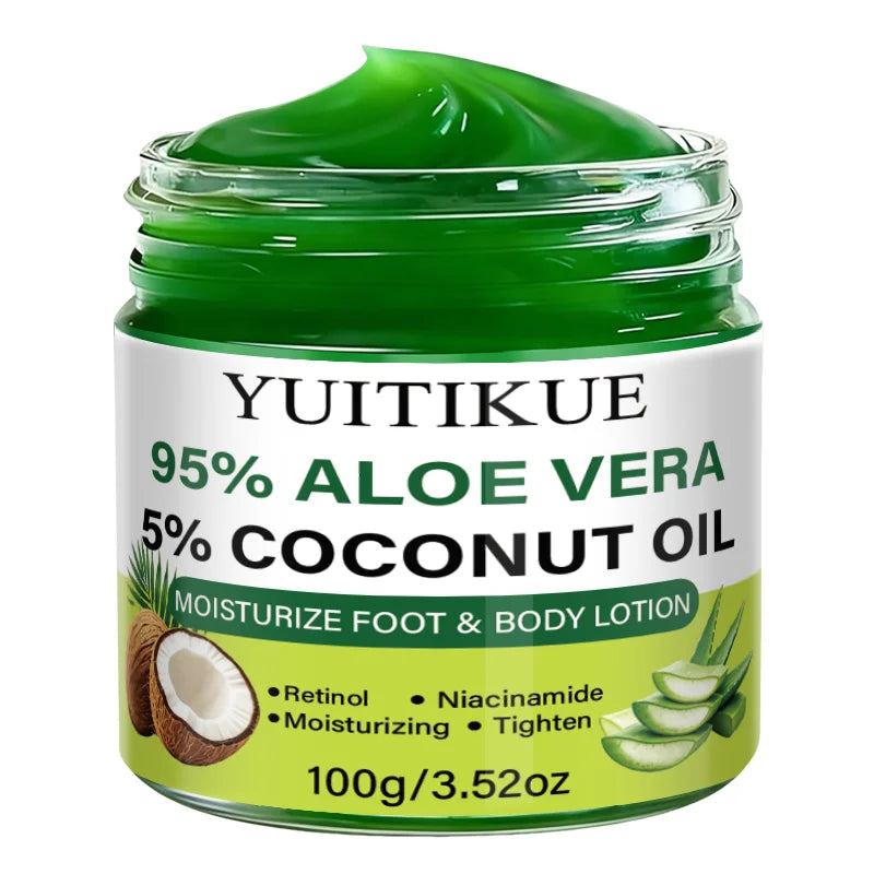 YUITIKUE Aloe Vera and Coconut Oil Moisturizing Body Gel Cream - 15